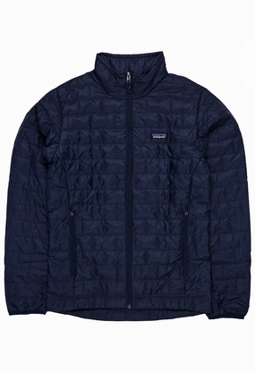Convertible Sleeves Tear Resistant Fabric Blends Patagonia Nano Puff Men's Insulated Jacket - Classic Navy