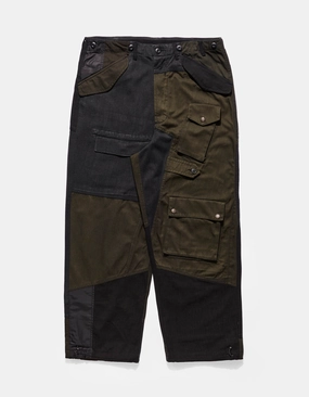 Comfortable Design 4277 Upcycled M65 Loose Cargo Pants Black O/D