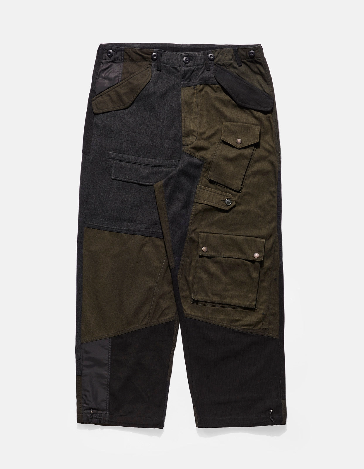 Comfortable Design 4277 Upcycled M65 Loose Cargo Pants Black O/D