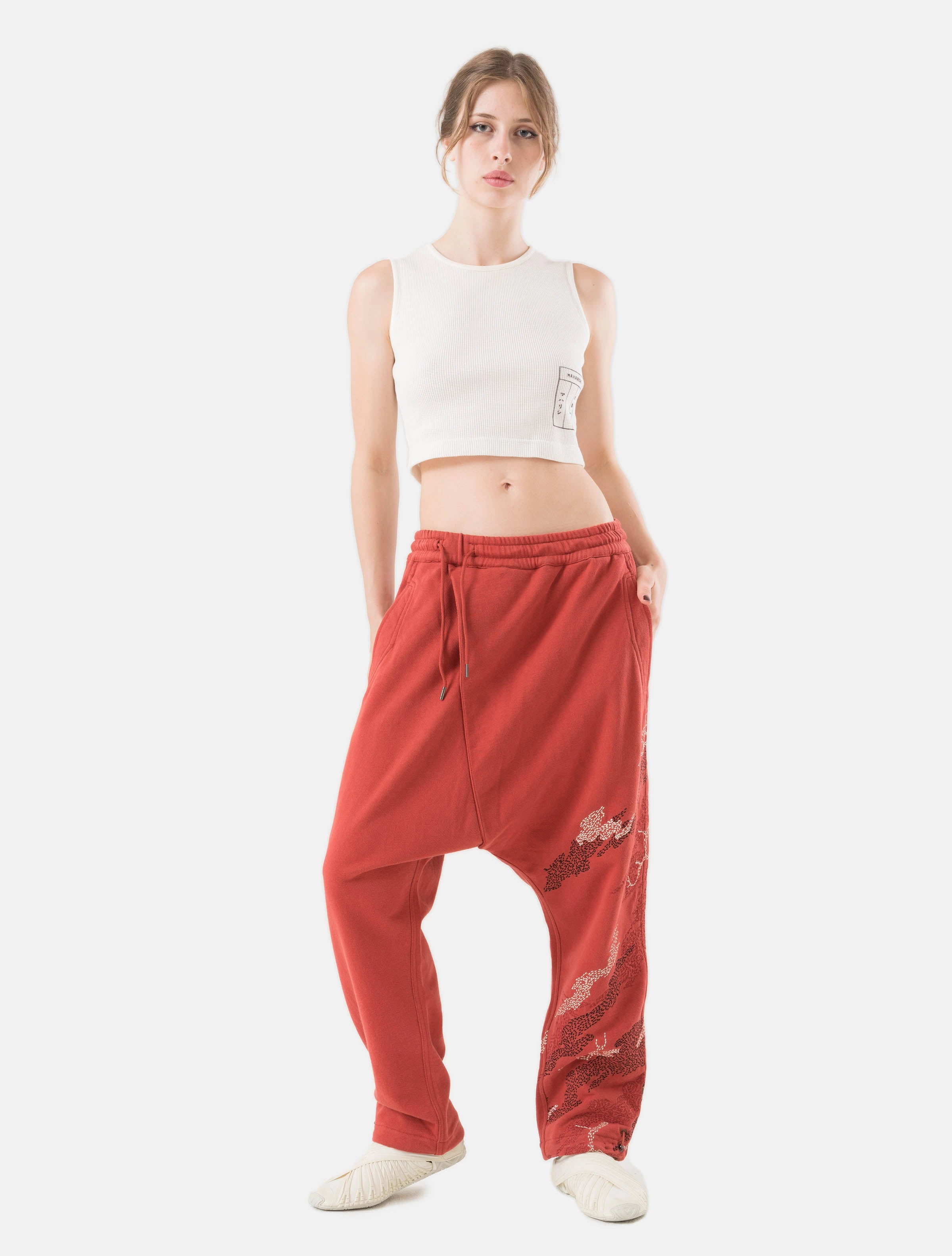 6202 Sashiko Bonsai Asym Sweatpants Redwood product recommendation