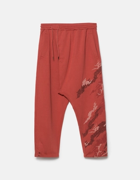 Versatile Layer product bead charm 6202 Sashiko Bonsai Asym Sweatpants Redwood
