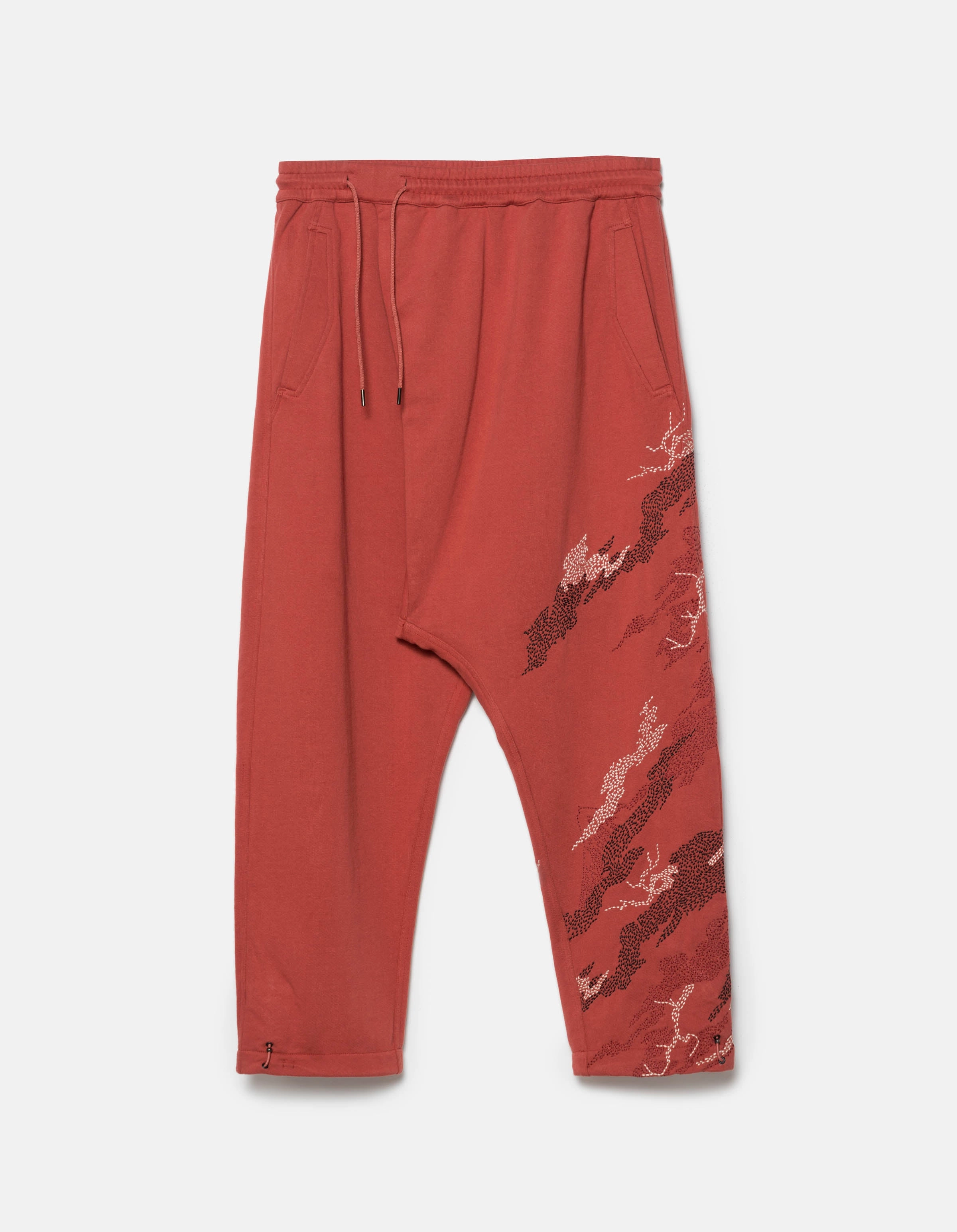 Versatile Layer product bead charm 6202 Sashiko Bonsai Asym Sweatpants Redwood