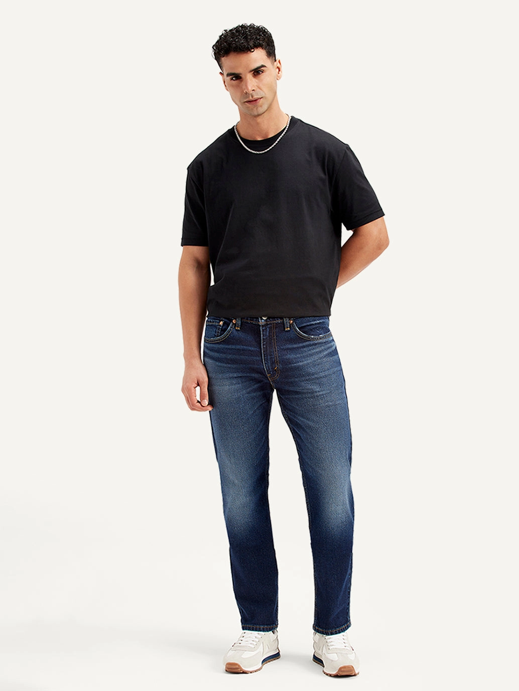 Fashion friendly Work Ready Lightweight Textured Men's 511 Navy Blue Slim Fit Mid Rise Jeans