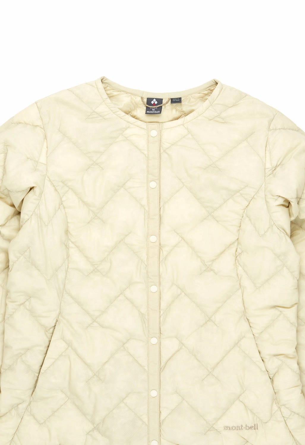 MultiPocketLayout Montbell Women's Superior Down Round Neck Jacket - Ivory