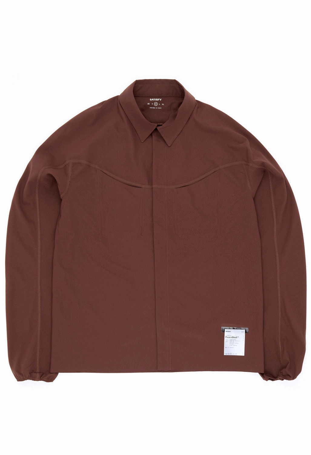 Indoor Comfort Geometric Print Satisfy Men's PeaceShell River Shirt - Rocky Road