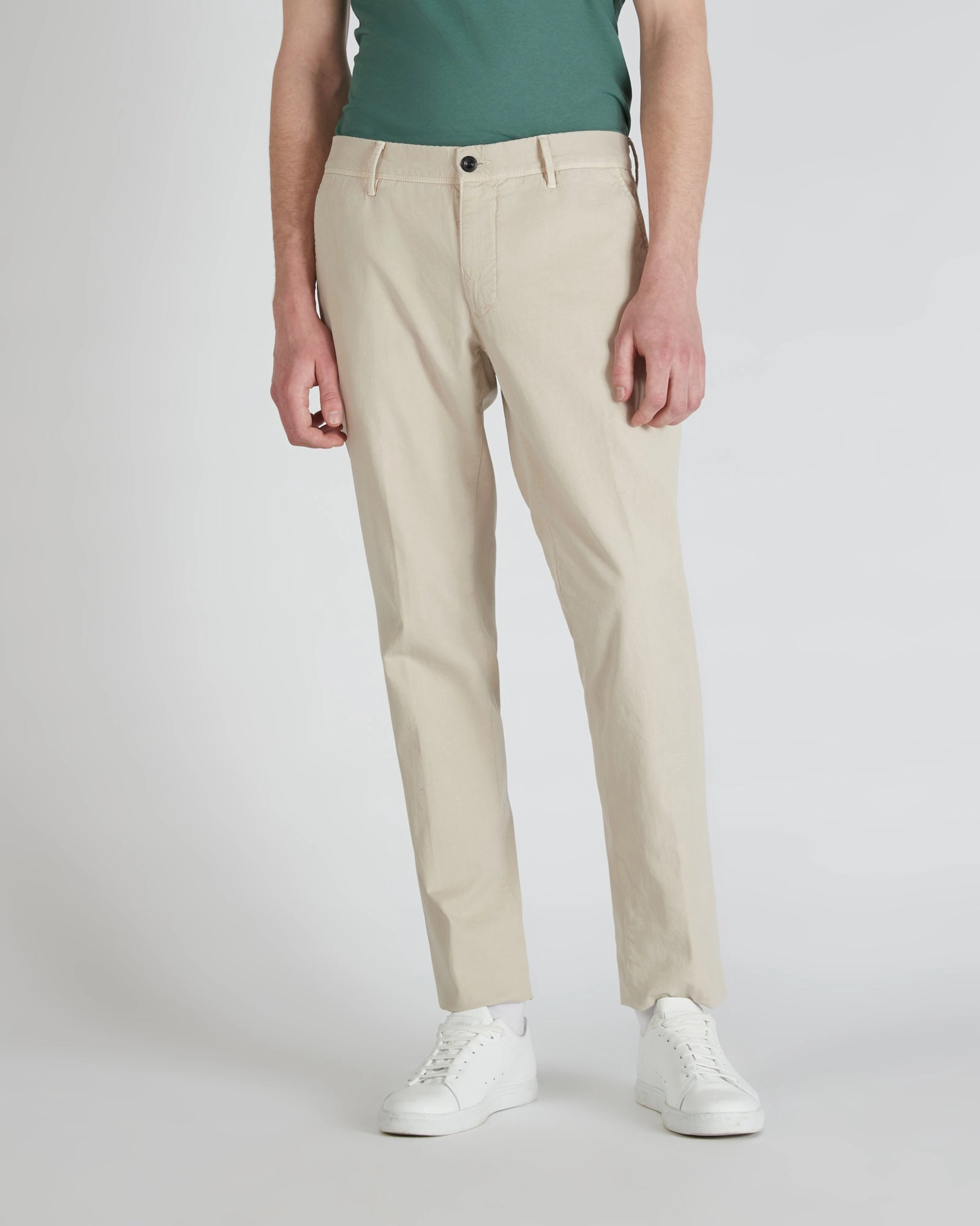 Slim-fit panama cotton trousers Relax Mode