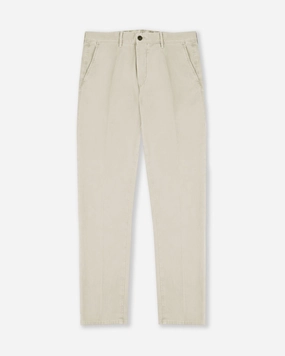 Slim-fit panama cotton trousers StretchWaistband