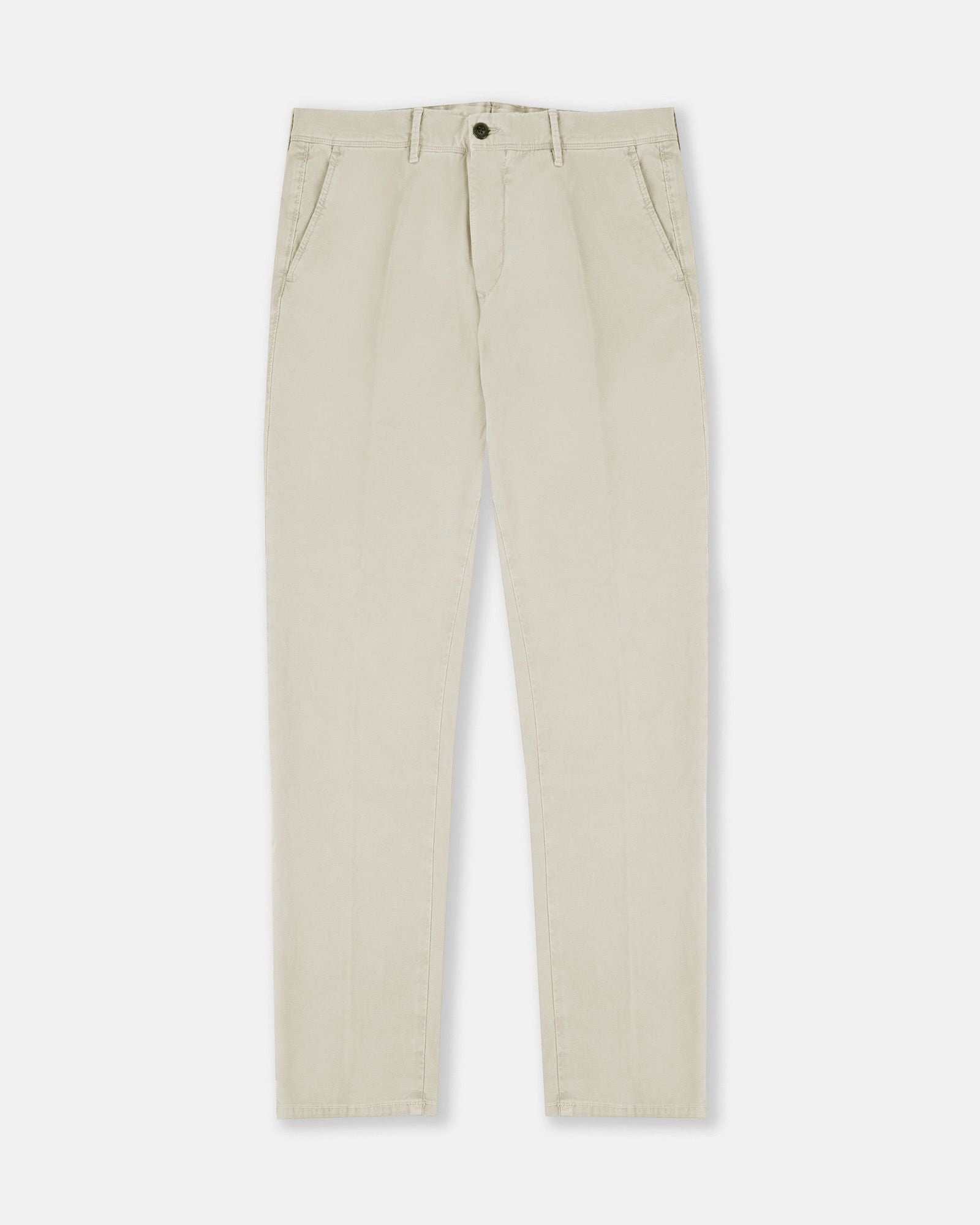 Slim-fit panama cotton trousers StretchWaistband