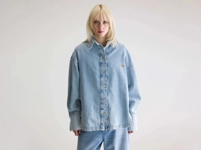 Glory denim overshirt (252 / W / LT BLUE BLEACH) Casual Look