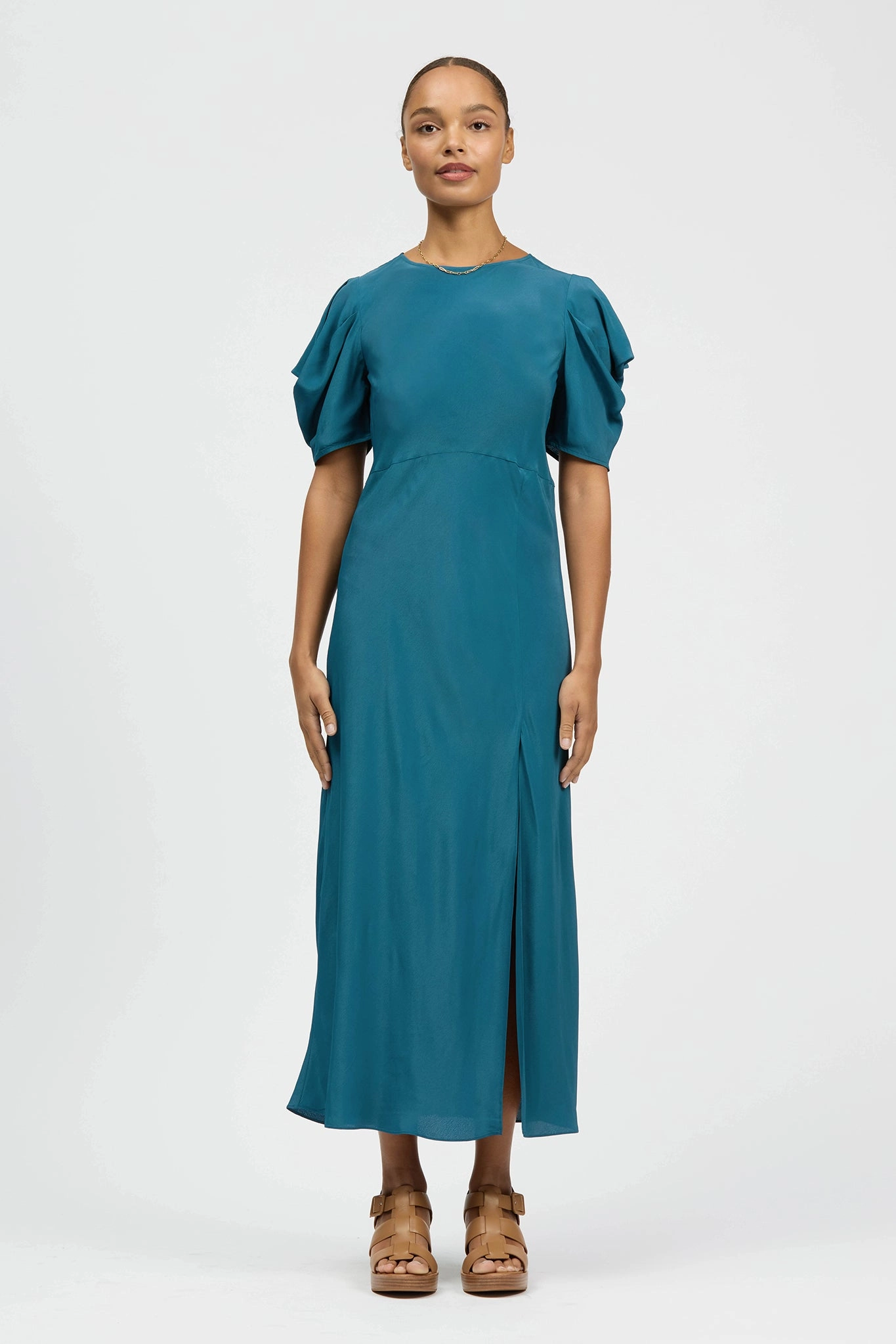 Velora Dress Petrol Refined fit Daily Ready