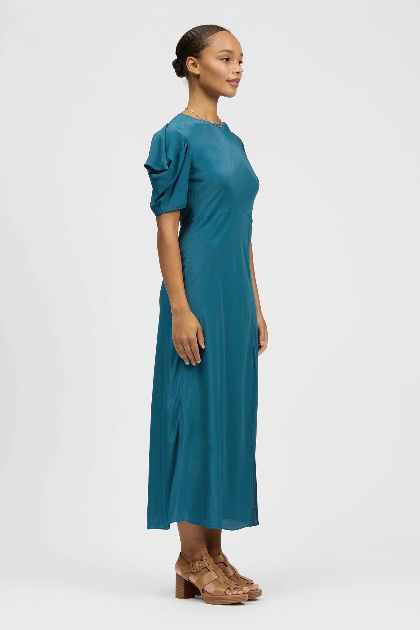 Night wear Flowy Cut Velora Dress Petrol