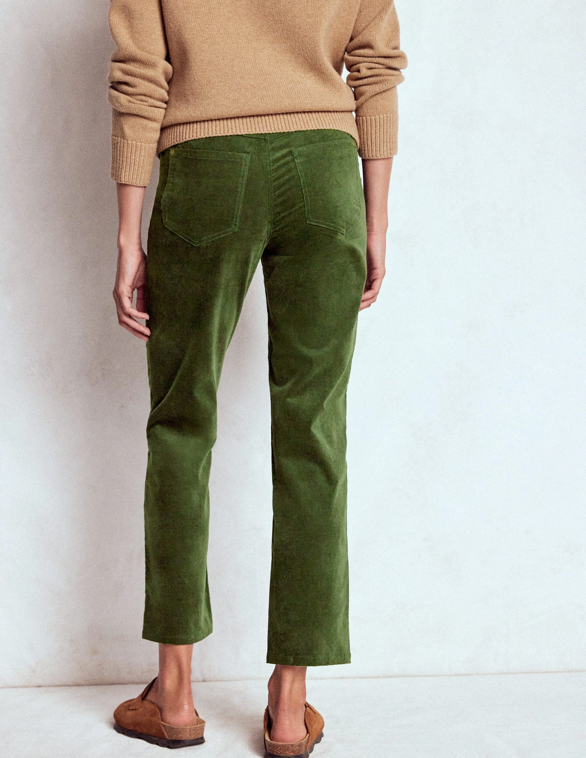 Velveteen Straight Jeans-Douglas Fir Quick Conversion Hem