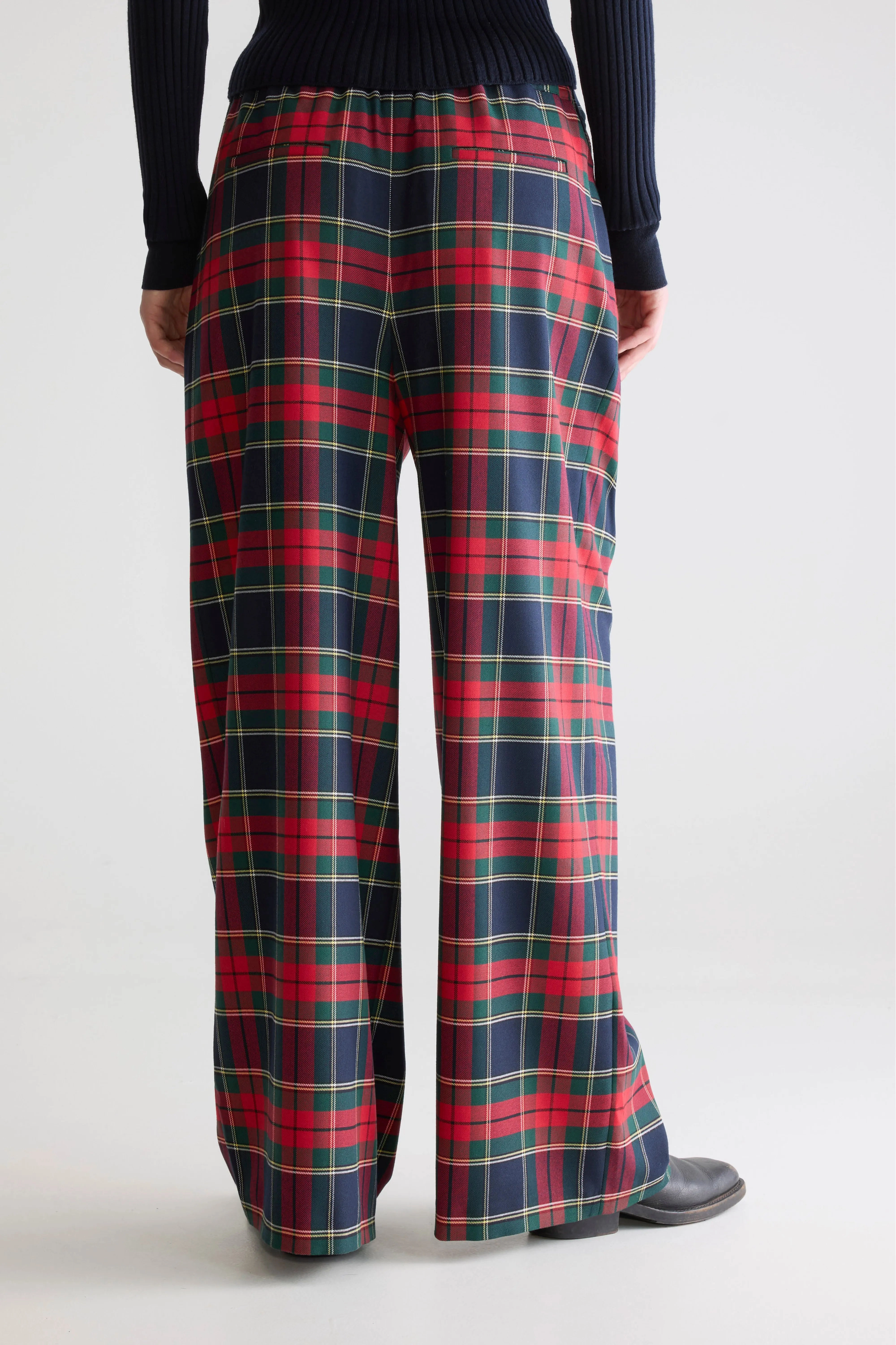 Vespa wide trousers (252 / W / CHECK B) Flex Wear Design