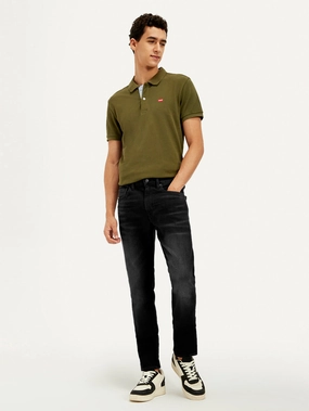 Cool Texture Men's 512 Grey Slim Tapered Fit Mid Rise Jeans
