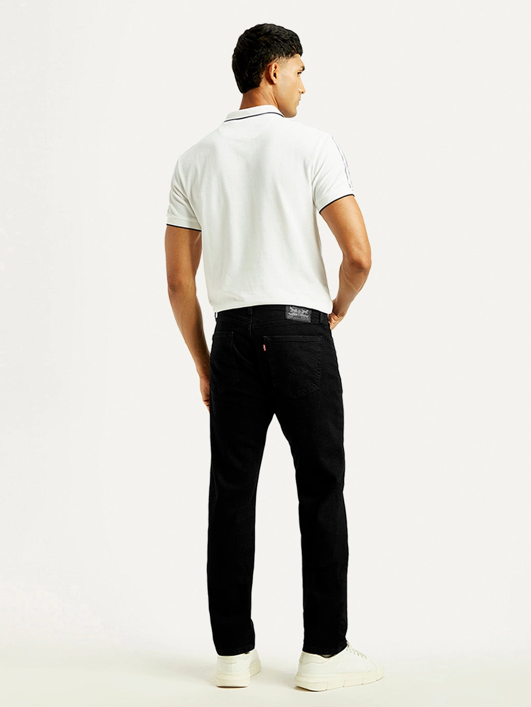 Men's 505 Black Straight Fit Mid Rise Jeans Ever Versatile