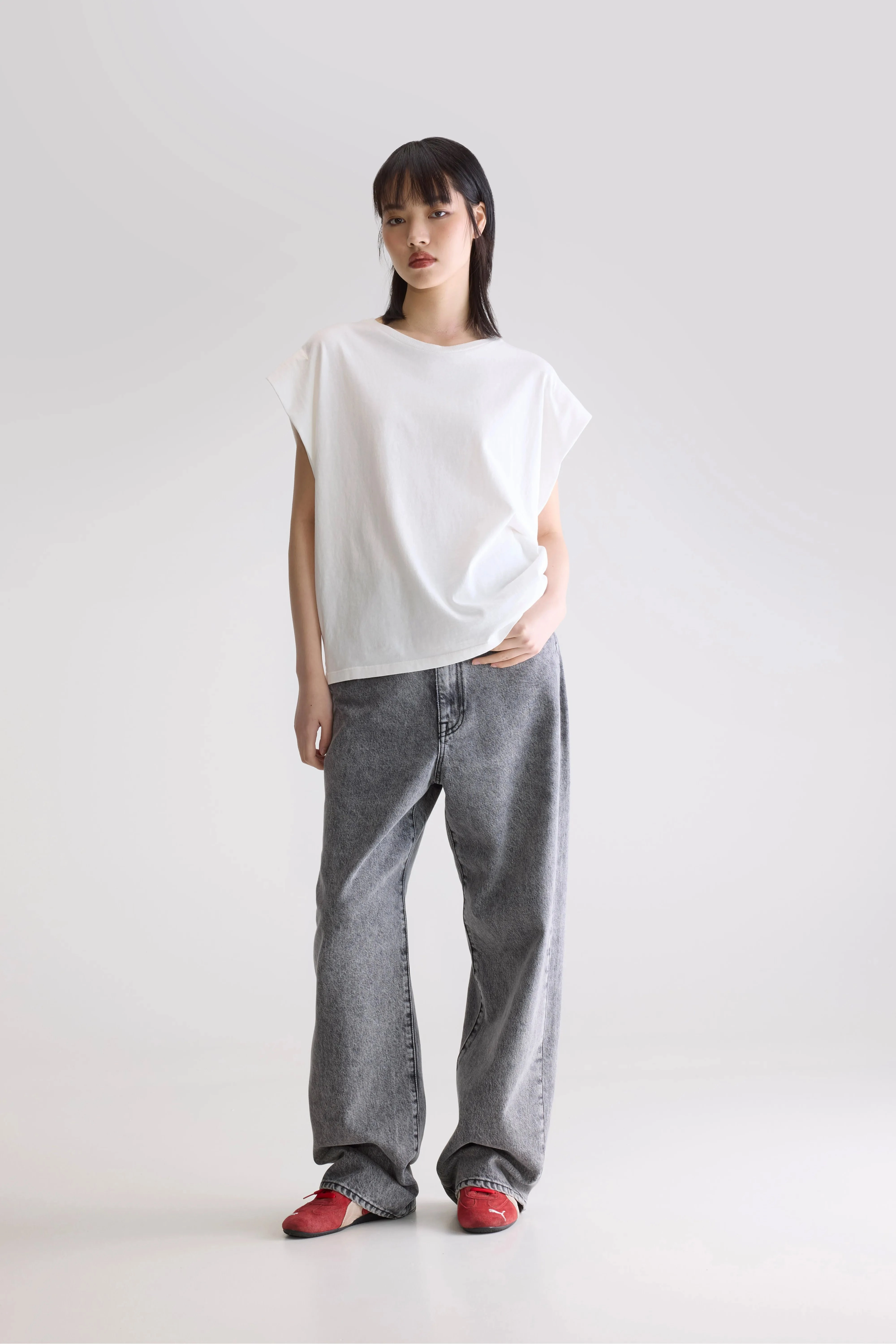 Vice crew-neck t-shirt (252 / W / CASPER) UltravioletProtectionFabric Low Profile Zipper