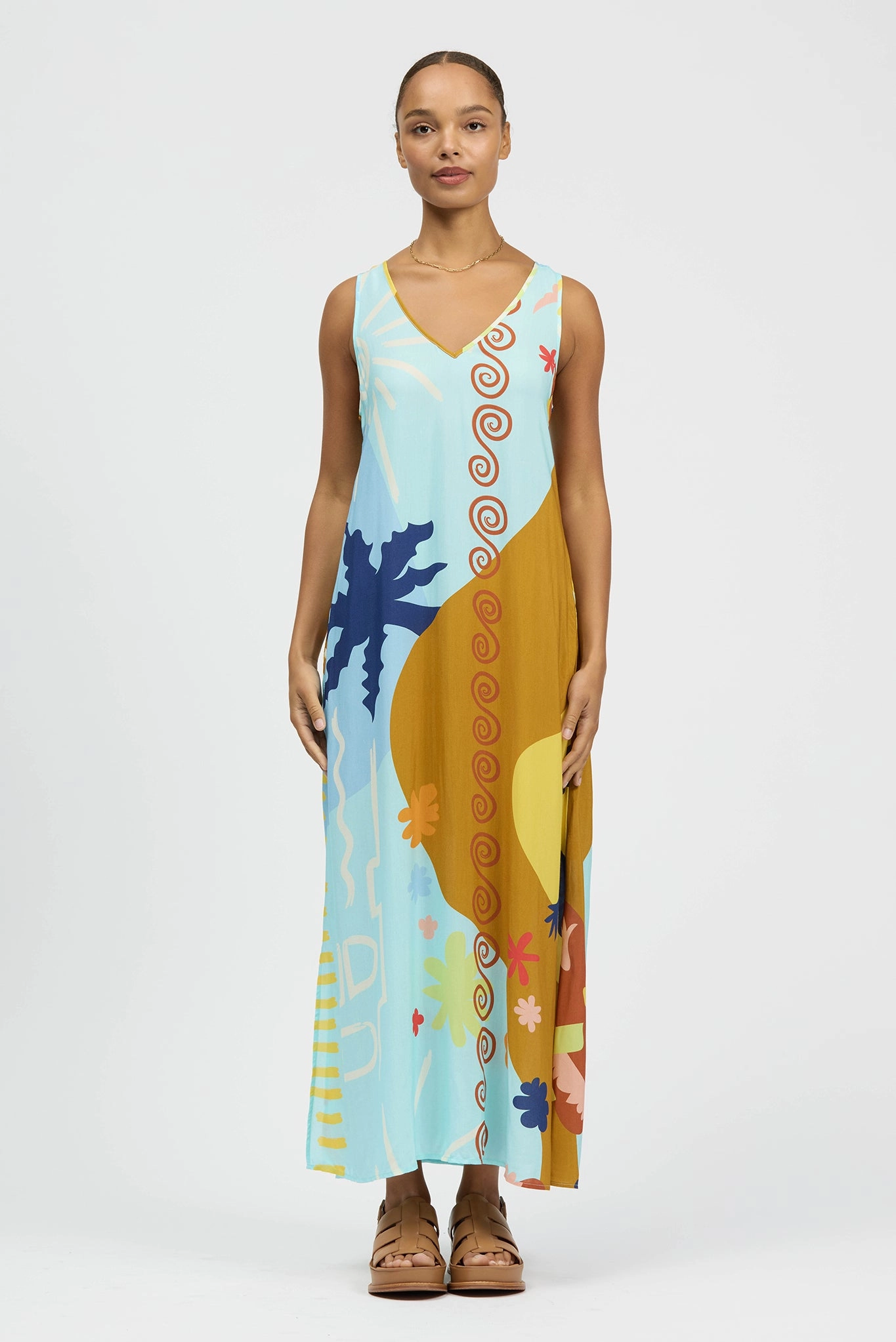 Weekend Edge Vida Dress Caiman Croc Print