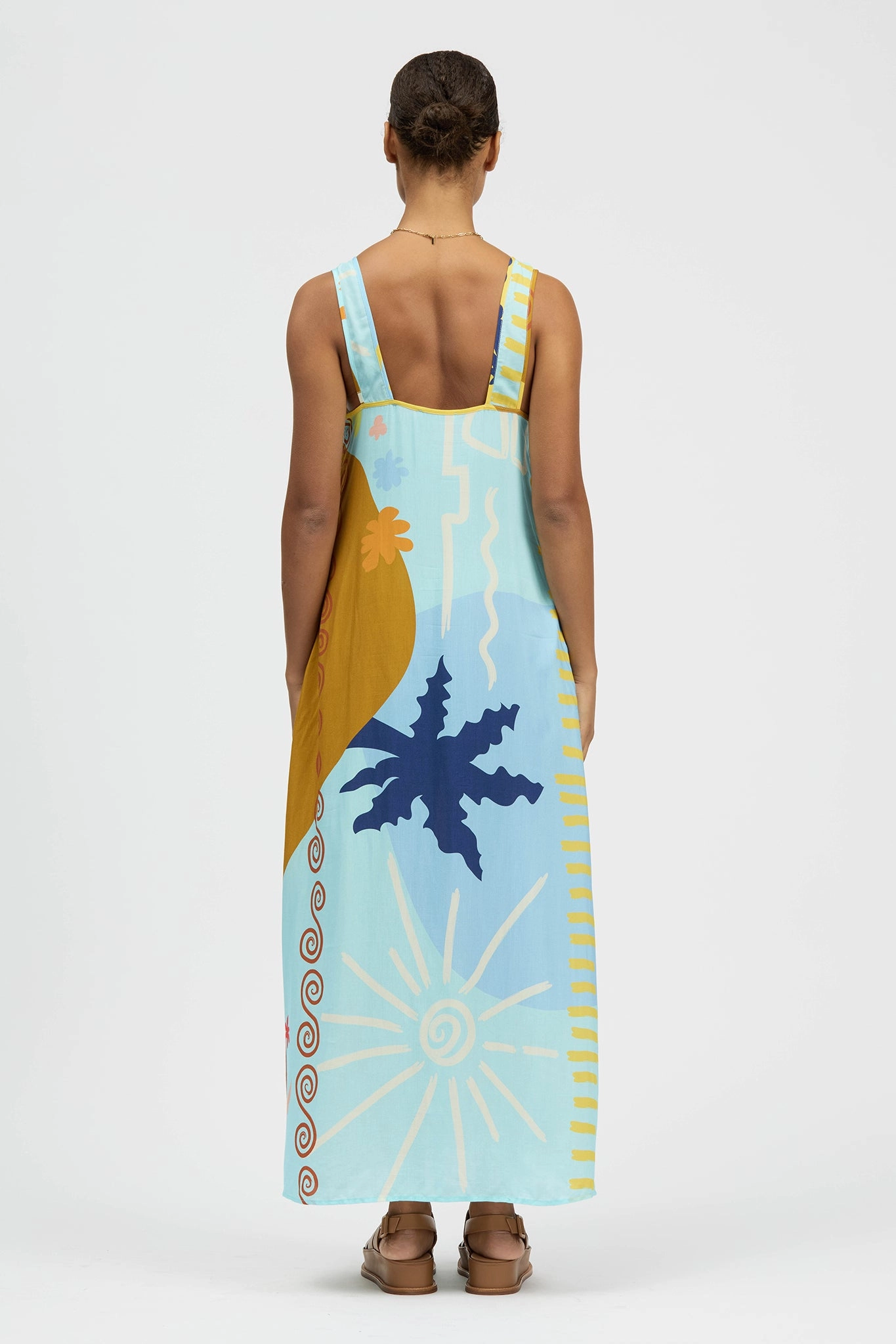 Vida Dress Caiman Croc Print Front Detail Timeless and Comfortable