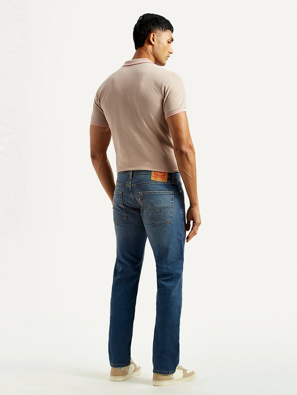 Unisex Outfit Relaxed Mood Men's 513 Med Indigo Slim Straight Fit Mid Rise Jeans
