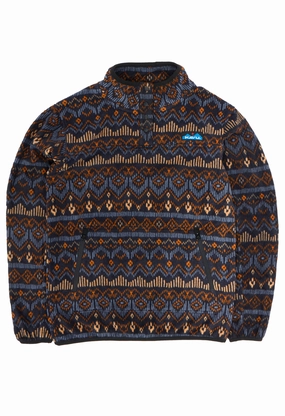 Regular Fit Cut KAVU Women's Cavanaugh Fleece - Chalet Holiday
