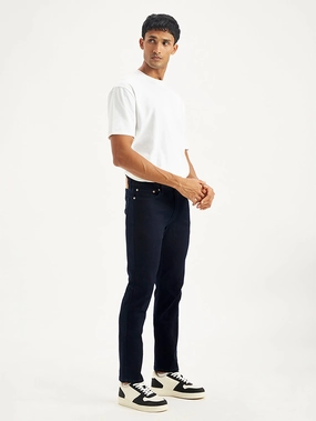 standard fit Timeless Comfort Men's 511 Navy Blue Slim Fit Mid Rise Jeans