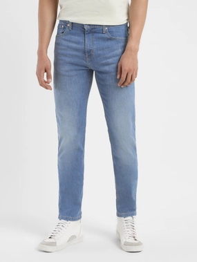 Natural Style Contemporary Fit Men's 512 Blue Slim Tapered Fit Mid Rise Jeans