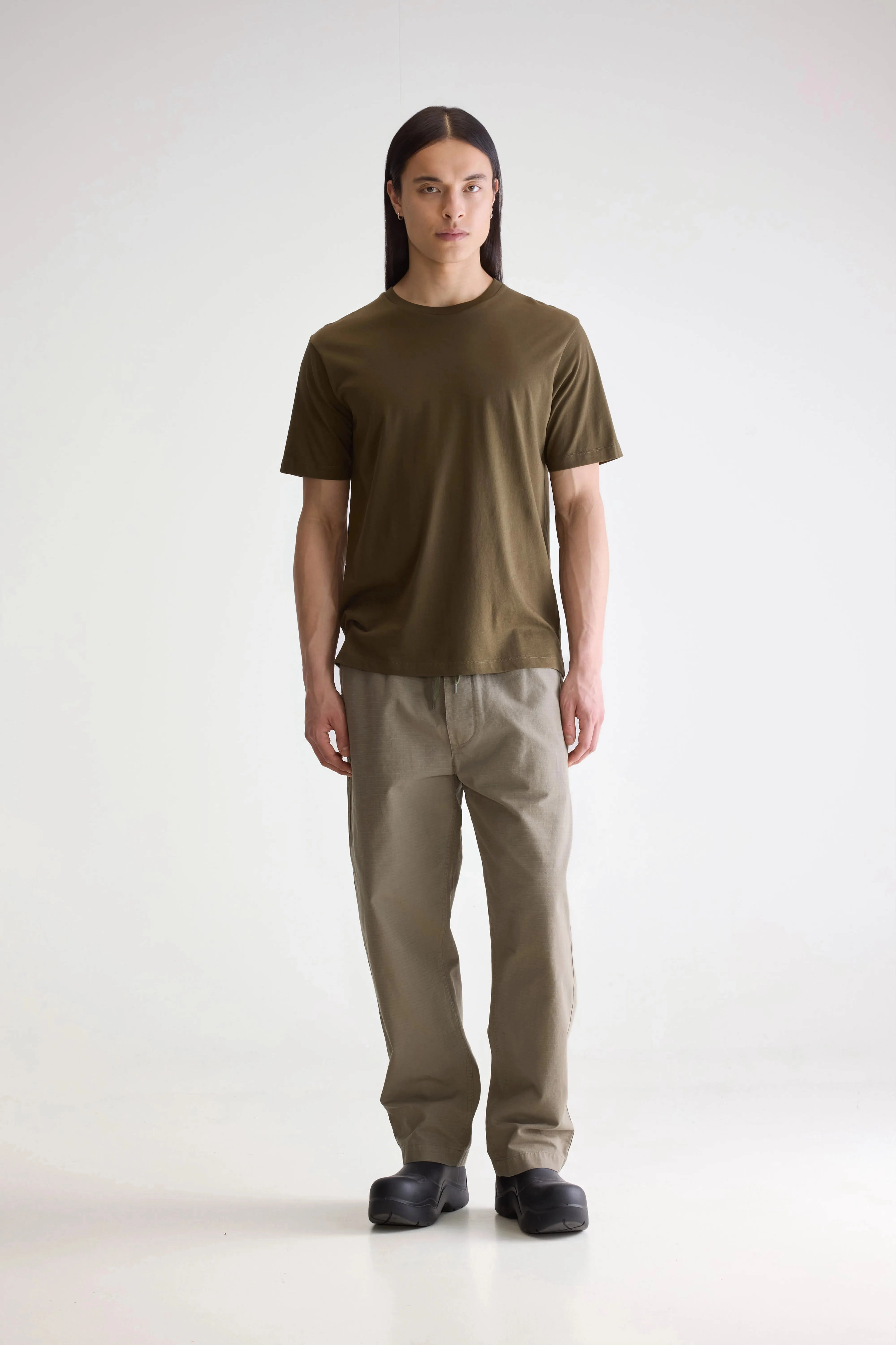 Vinx short-sleeve t-shirt (252 / M / OLIVE) UPFProtection Subtle Texture Weave