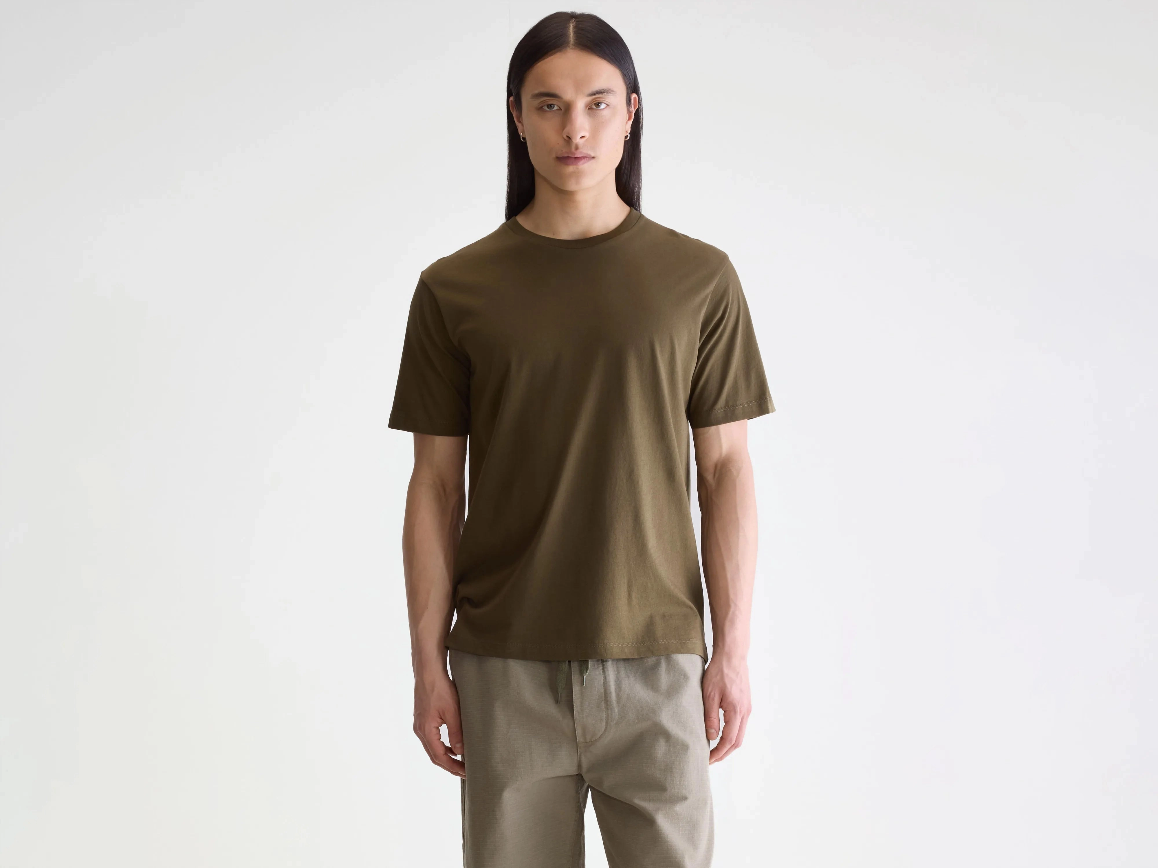 BlendMaterials Torsion Support Structure Vinx short-sleeve t-shirt (252 / M / OLIVE)