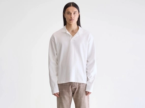 MoistureWicking Material PolyesterBlend Vlugies long-sleeve polo (252 / M / OFF WHITE)
