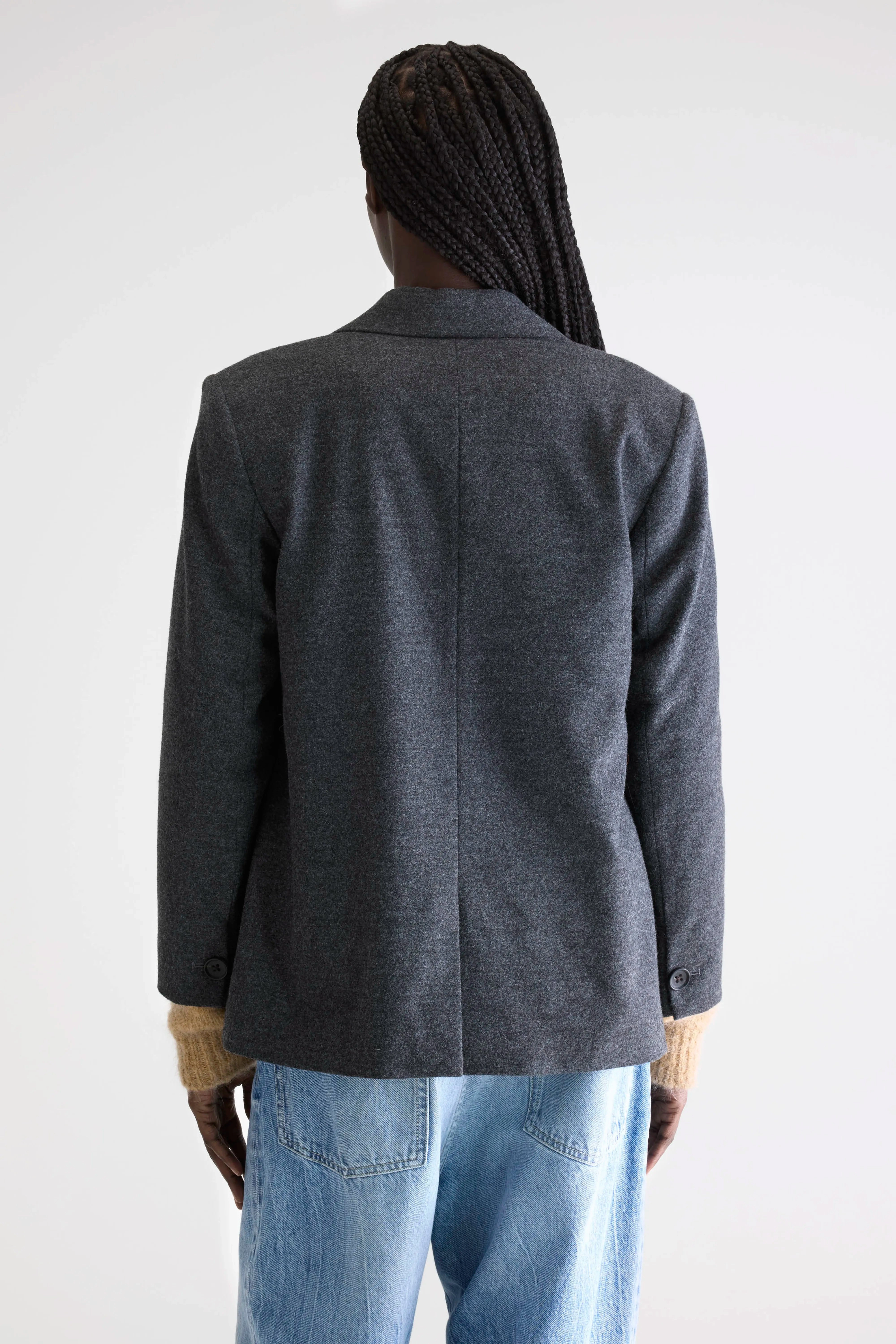Volle tailored blazer (252 / W / ANTHRACITE) Elastic Cuff Adjustment Heat Retention Layer
