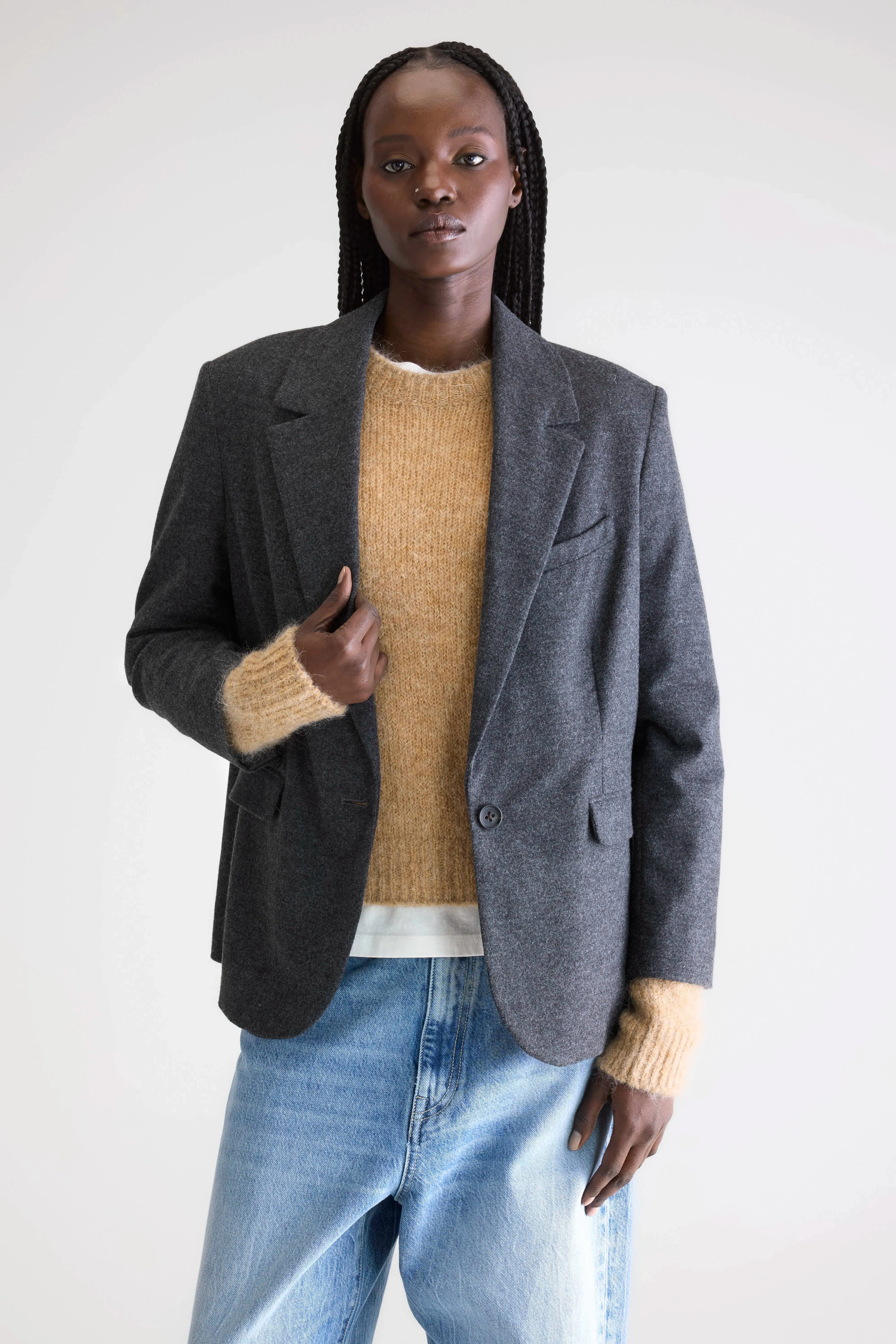 Mesh Venting Mold resistant Volle tailored blazer (252 / W / ANTHRACITE)