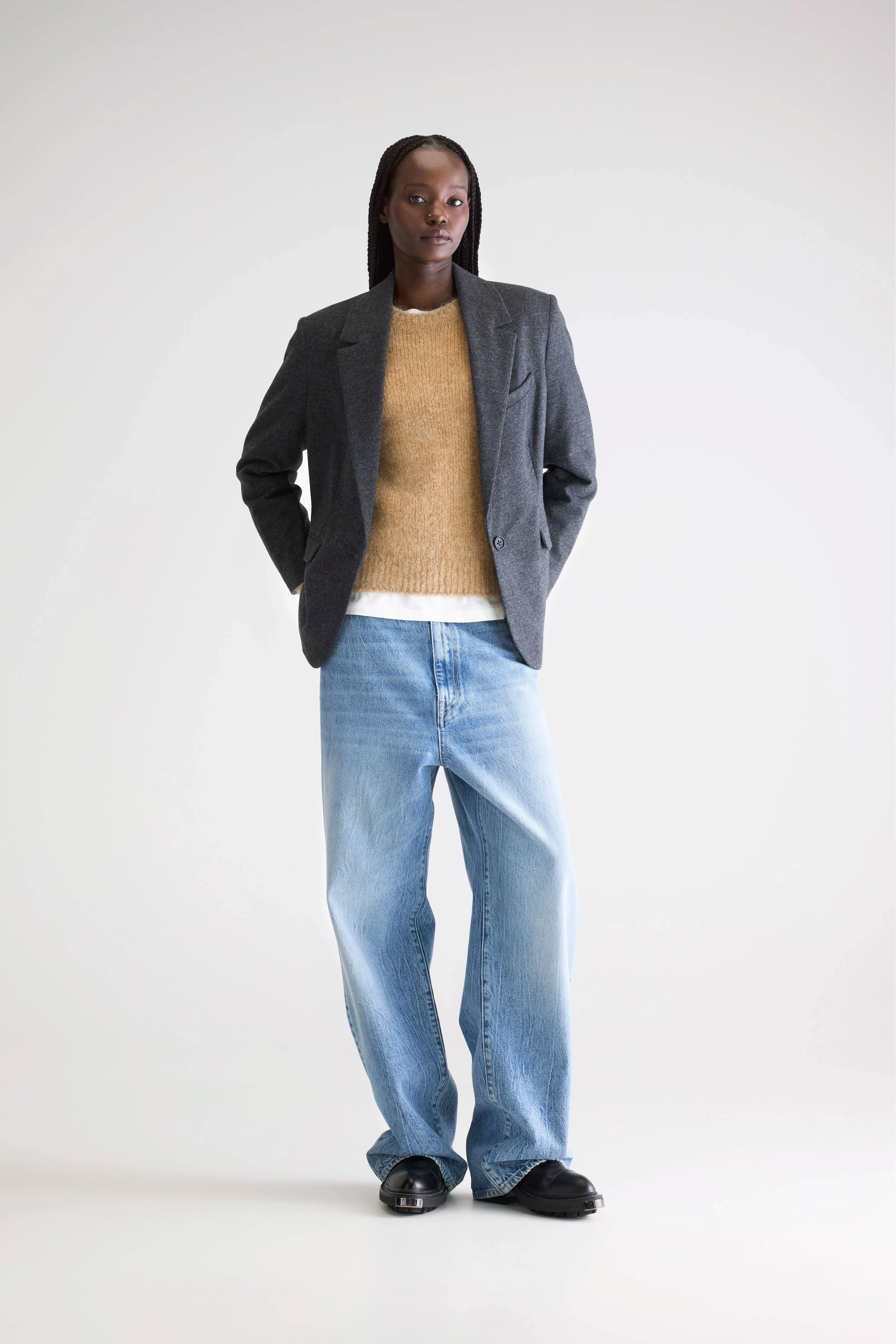 Eco Friendly Recycled Material Volle tailored blazer (252 / W / ANTHRACITE)