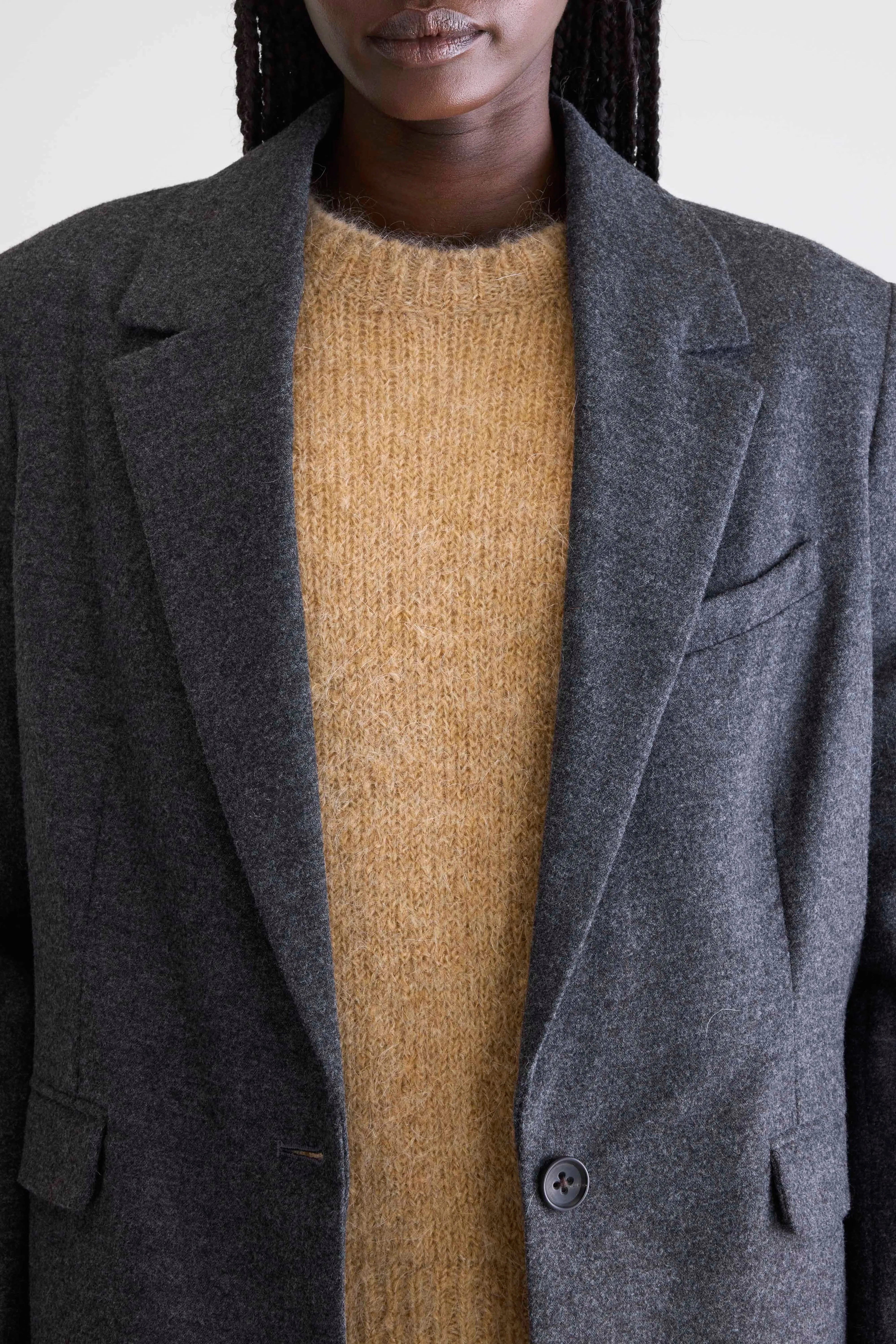 Volle tailored blazer (252 / W / ANTHRACITE) Quilted Stitching High Loft Insulation