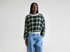 Versatile Clothing Walma plaid blouse (252 / W / CHECK A)
