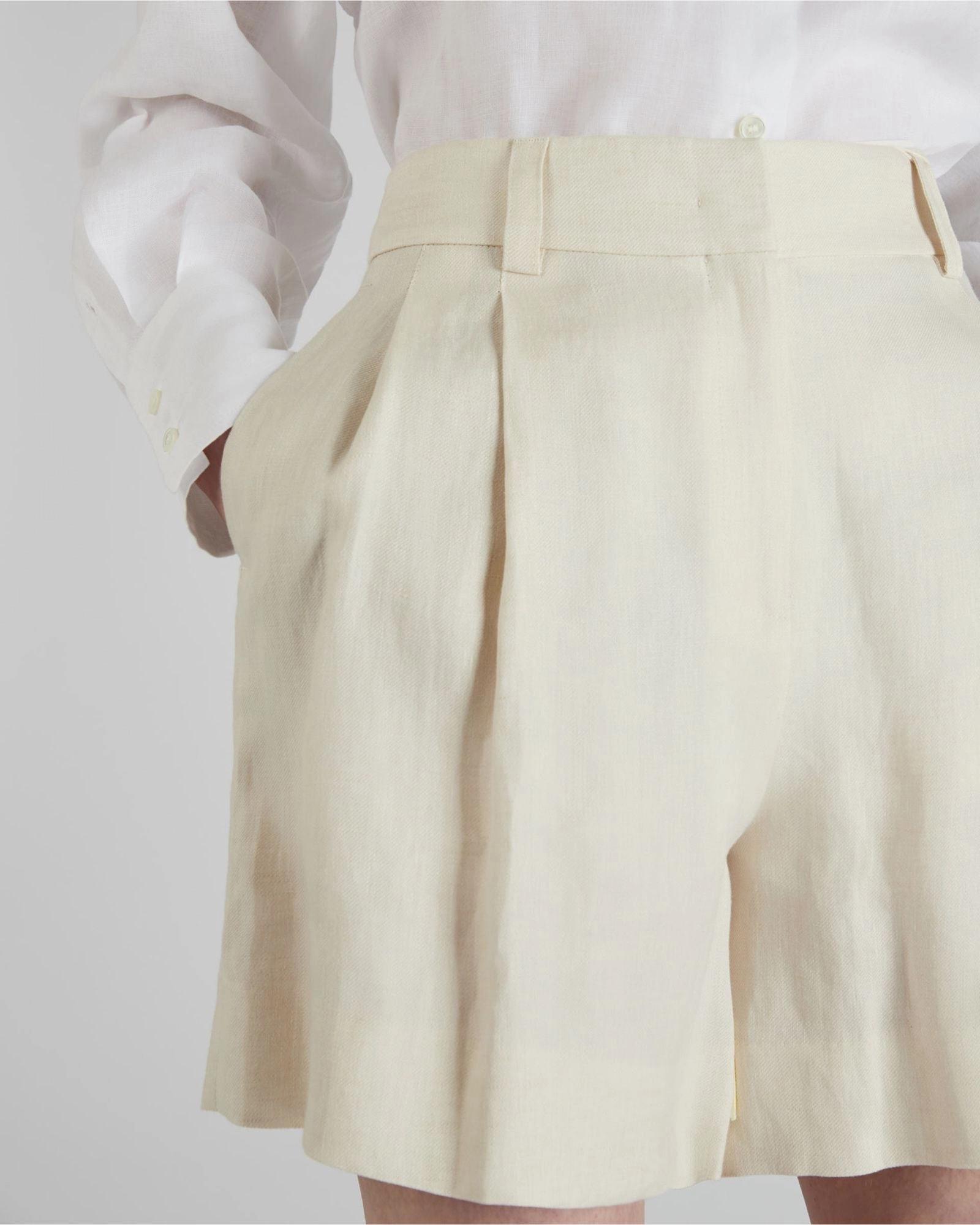 Wide fit linen shorts Casual Flex Trail Comfort