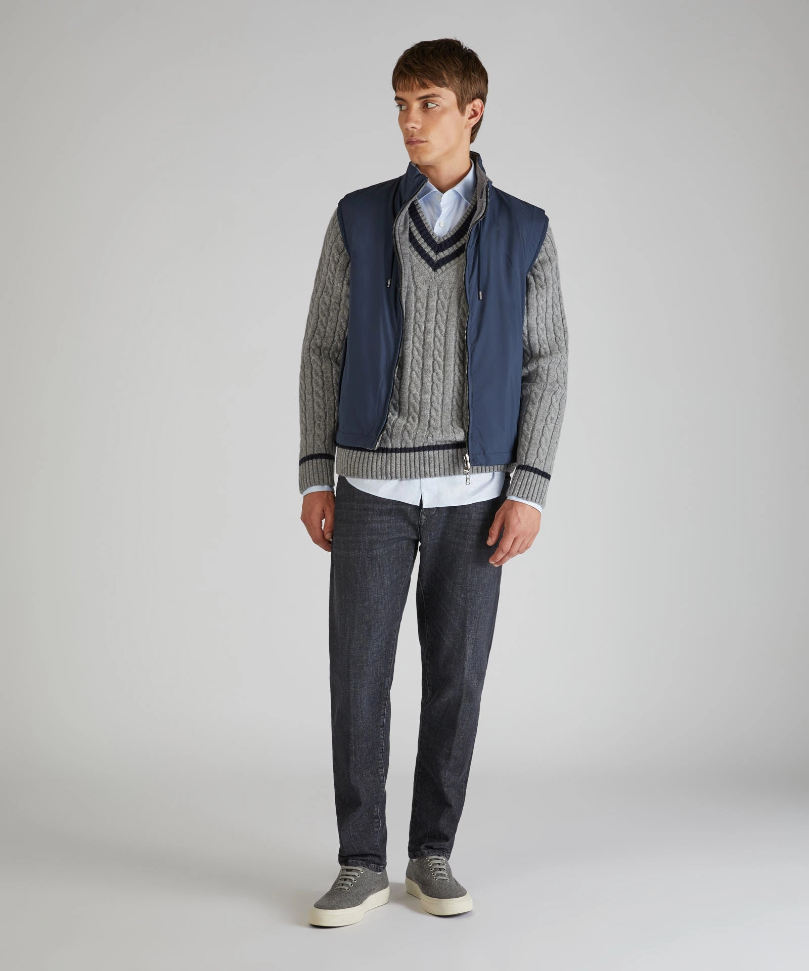 Oxford cotton slim-fit shirt Sleepwear