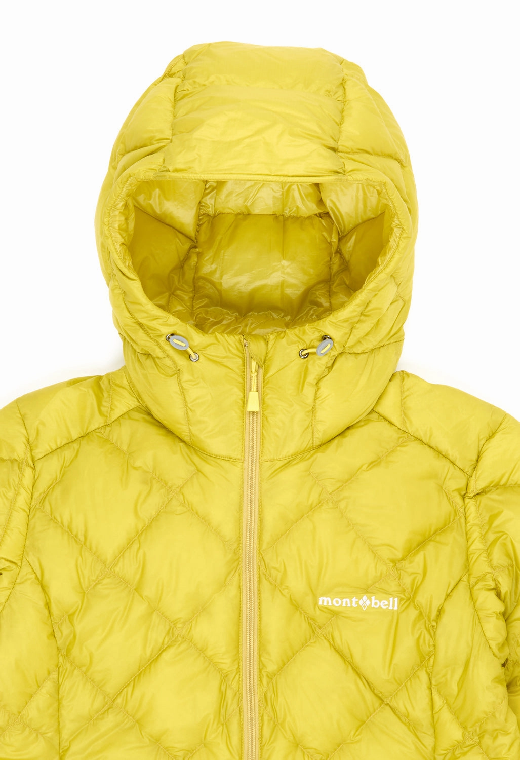 Montbell Women's Superior Down Parka Jacket - Yellow Abrasion Resistant Edges