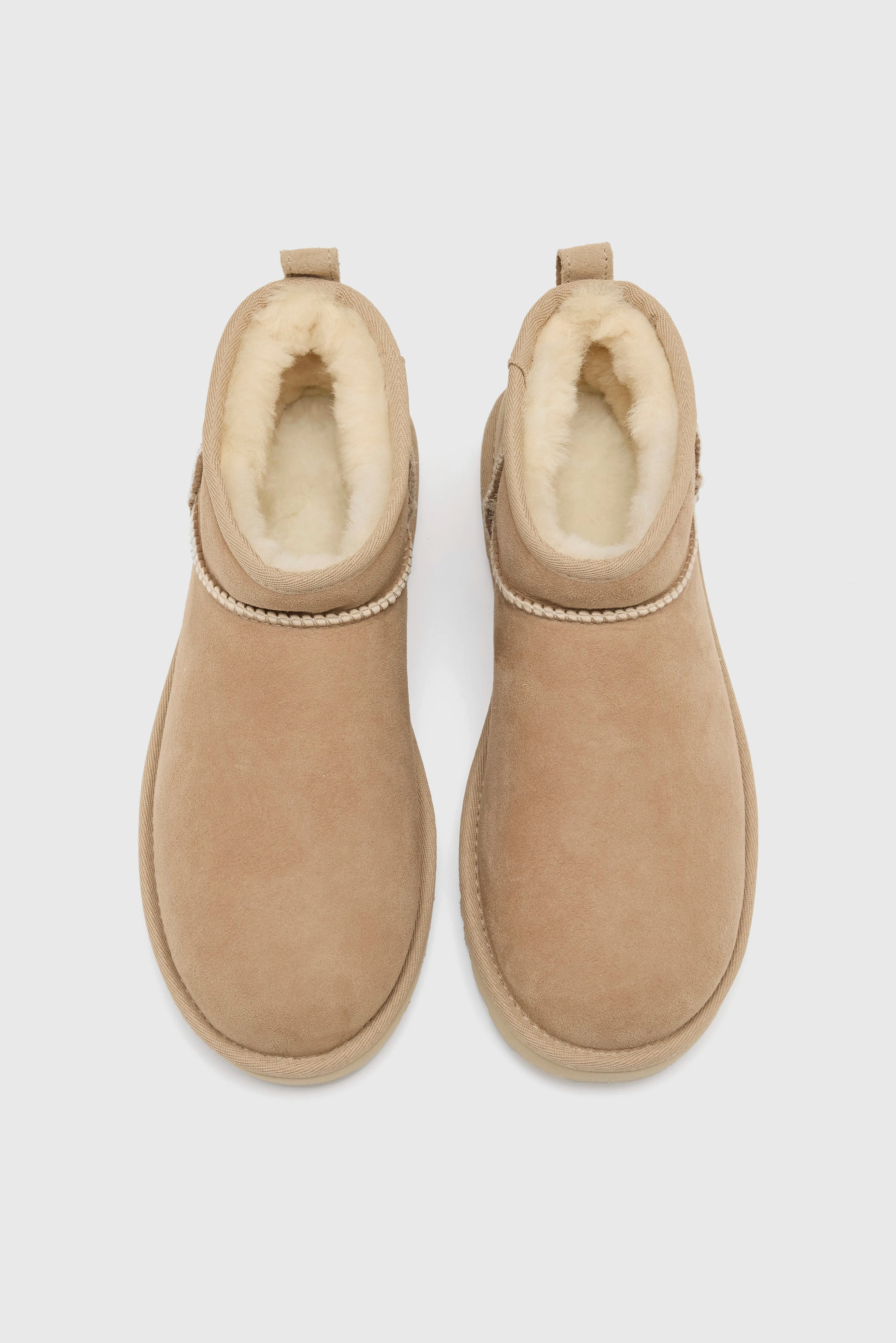 Classic Ultra Mini Boots For Women (242 / W / SAND) MachineWashable