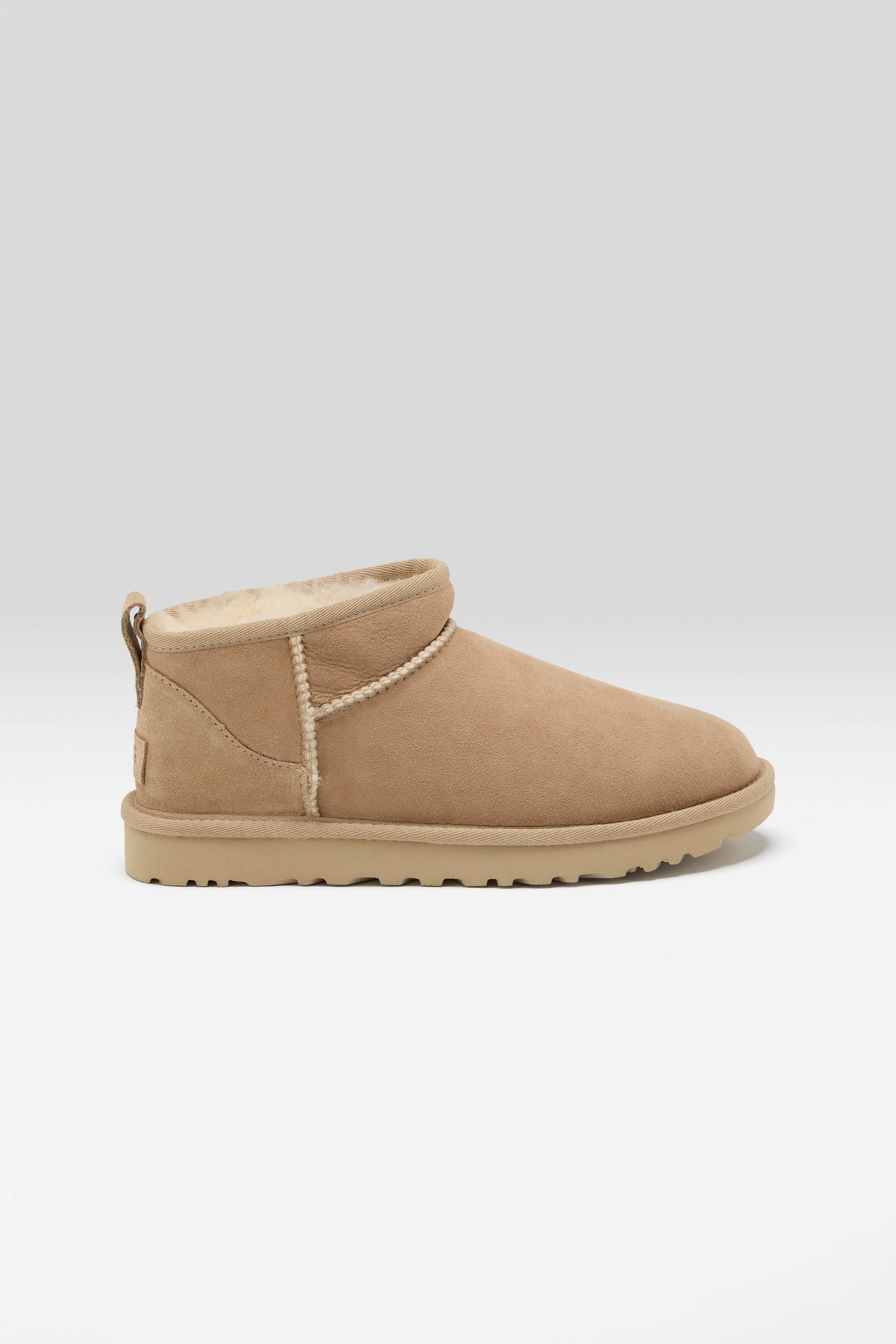 Classic Ultra Mini Boots For Women (242 / W / SAND) Traction Sole Snow Storm