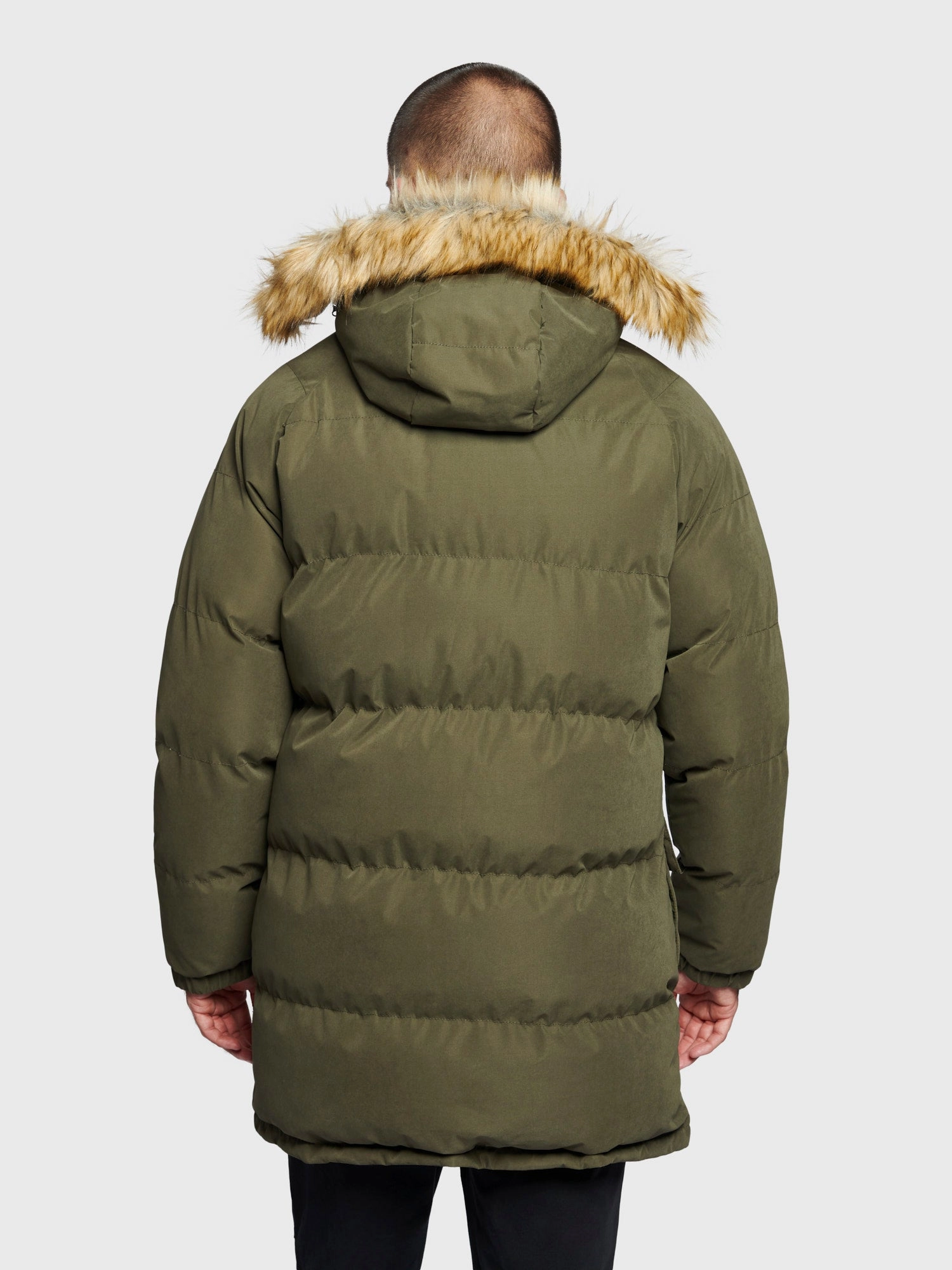 P Bear Puffer Jacket in Forest Night Comfortable Urban Piece