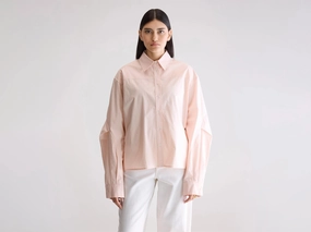 Bold Pattern Chill Wear Kenza relaxed poplin shirt (252 / W / LIGHT ROSE)
