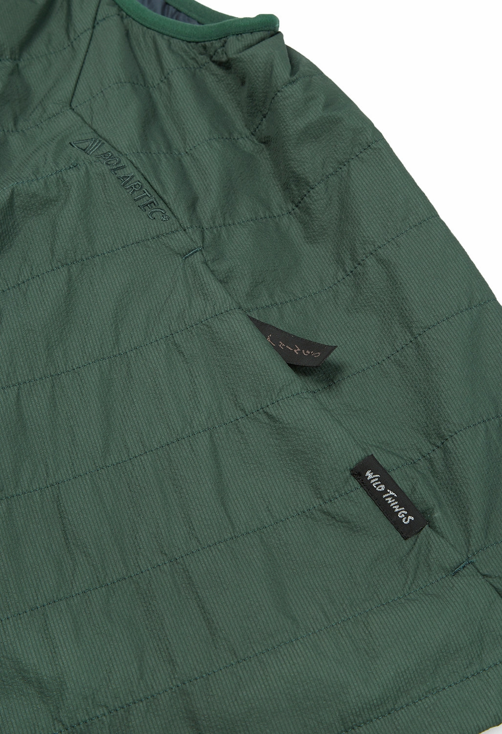 Tear Resistant Material Double Layered Wild Things Men's Polar Alpha Vest - Green