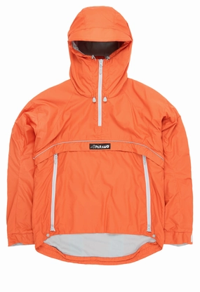 Paramo Men's Velez Adventure Light Smock - Pumpkin / Fog Grey Softshell Material Statement Outerwear