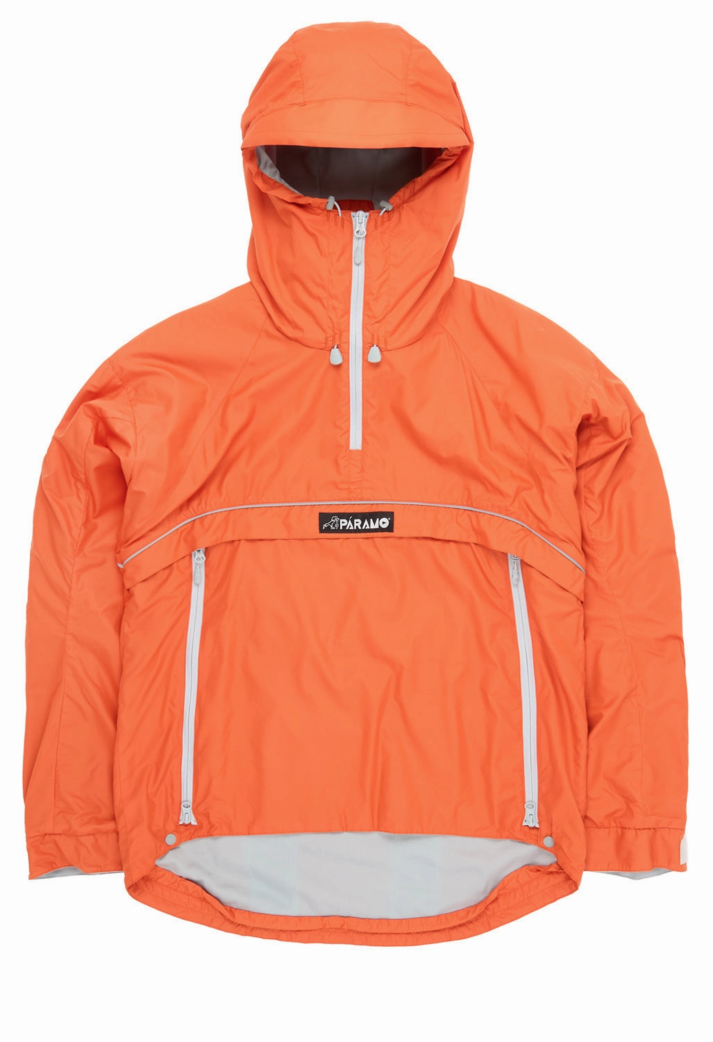 Paramo Men's Velez Adventure Light Smock - Pumpkin / Fog Grey Softshell Material Statement Outerwear