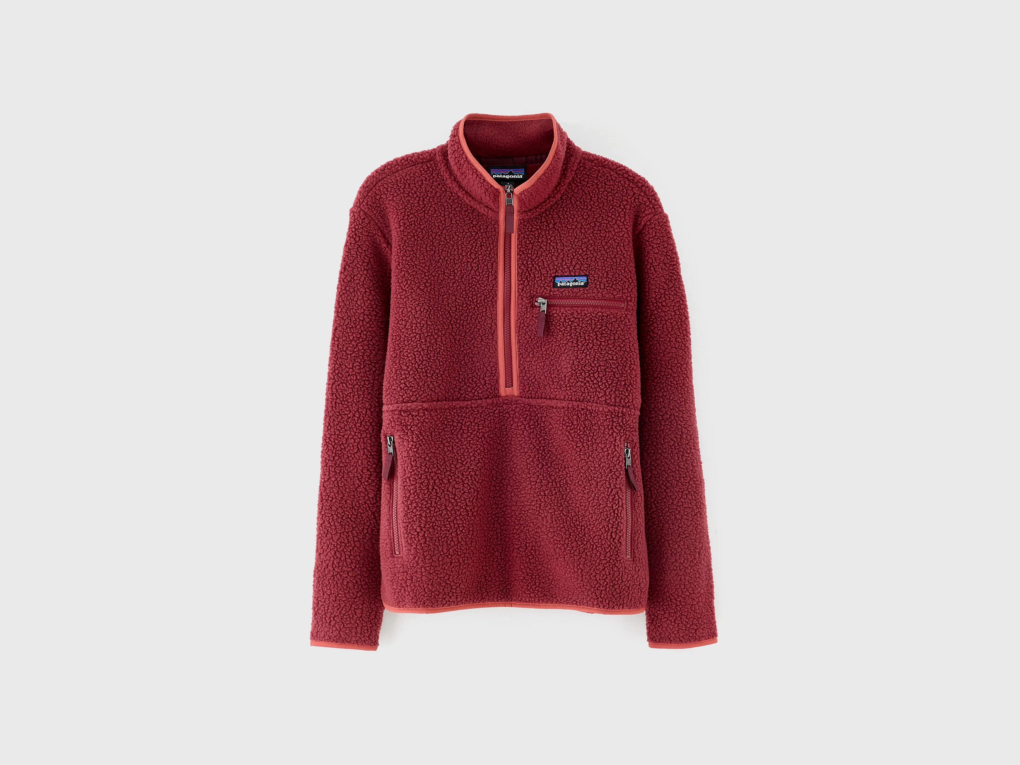 product pearl elegance Cozy Fashion Women's Retro Pile Marsupial Pullover  (252 / W / RED)