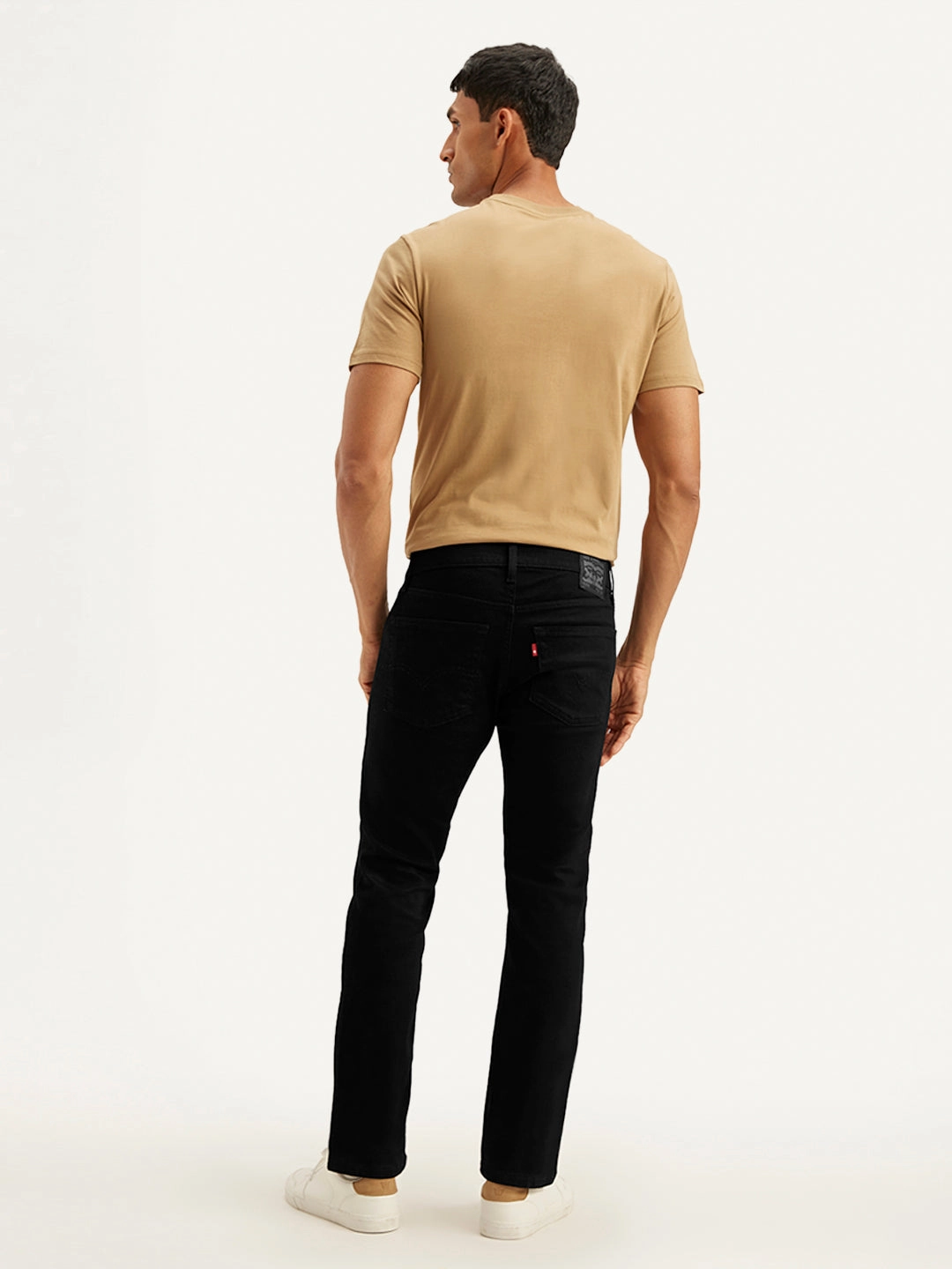 Men's 65504 Black Skinny Fit Mid Rise Jeans Regular Style