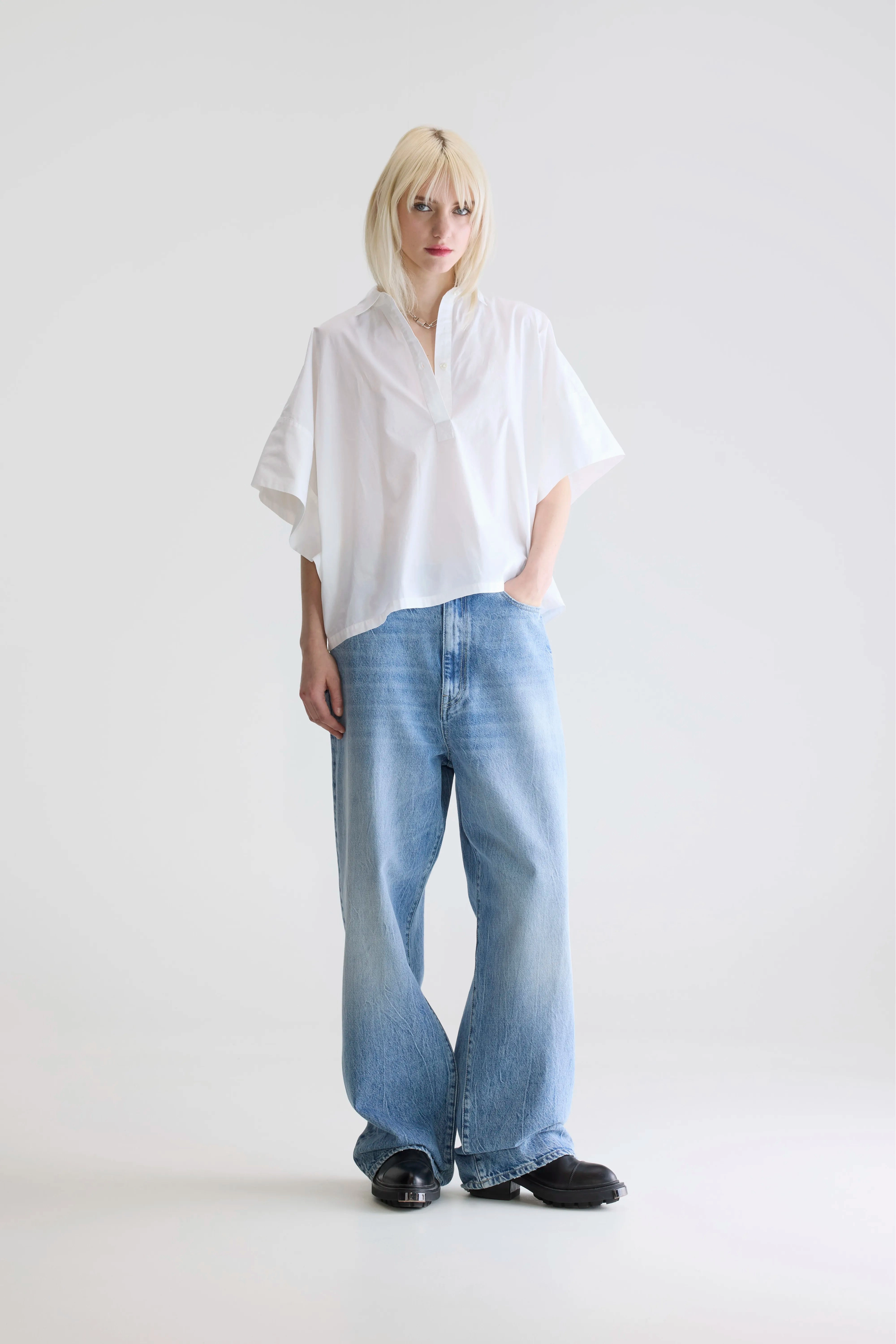 Thermal regulation Cairn short-sleeve shirt (242 / W / WHITE)