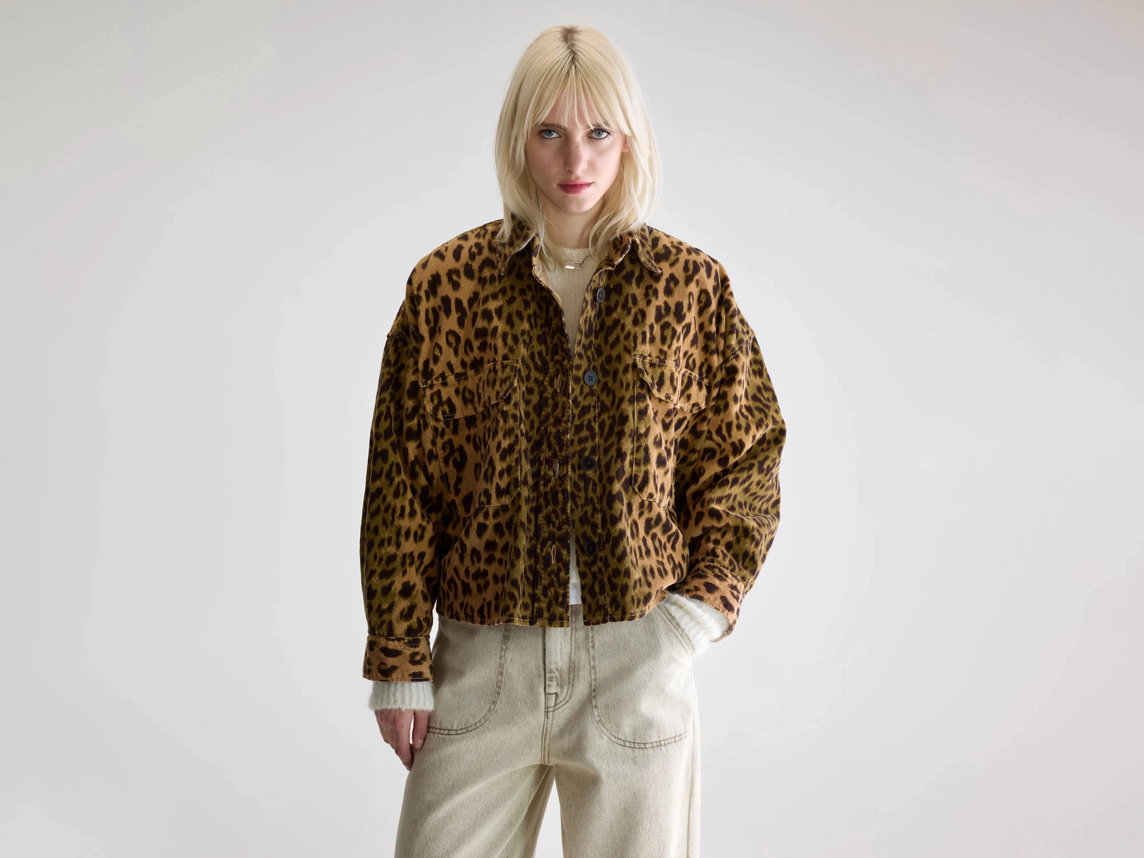 Wyat leopard overshirt (252 / W / COMBO B) Urban Hike Style