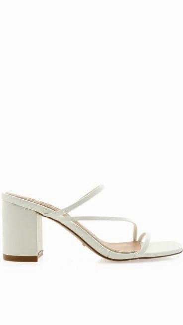 Yazmin Heel - White Effortless Design Stylish Appeal