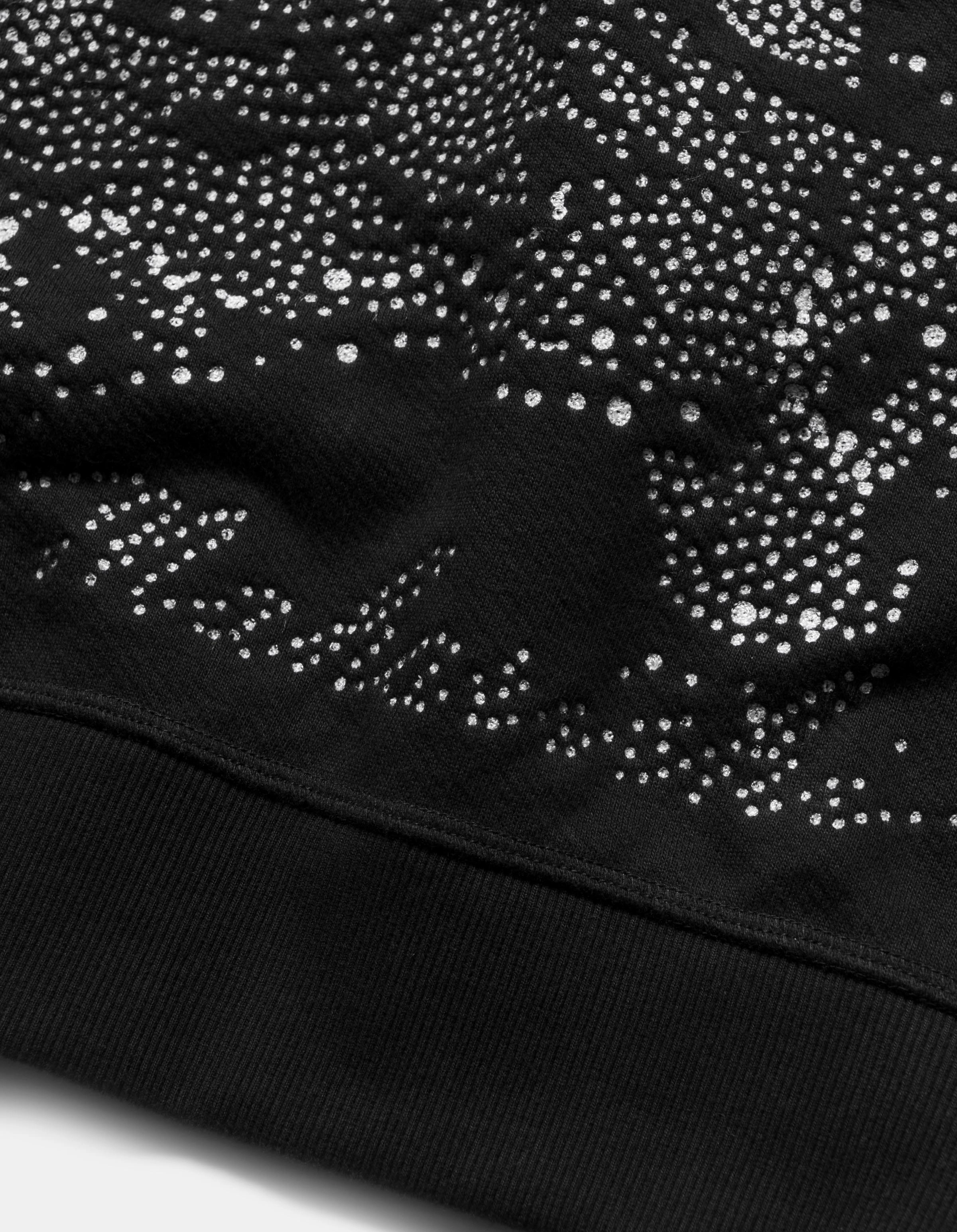product casual elegance factor Stylish Look 6128 Fubuki Dragon Embroidered Crew Sweat Black